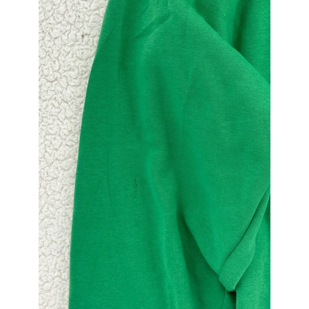 Green Meowy Christmas Cat Sweatshirt XXL Festive Holiday Kitten Holiday Party